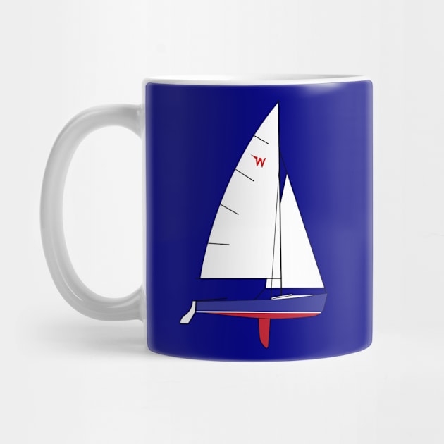 Wayfarer Dinghy Sailboat by CHBB